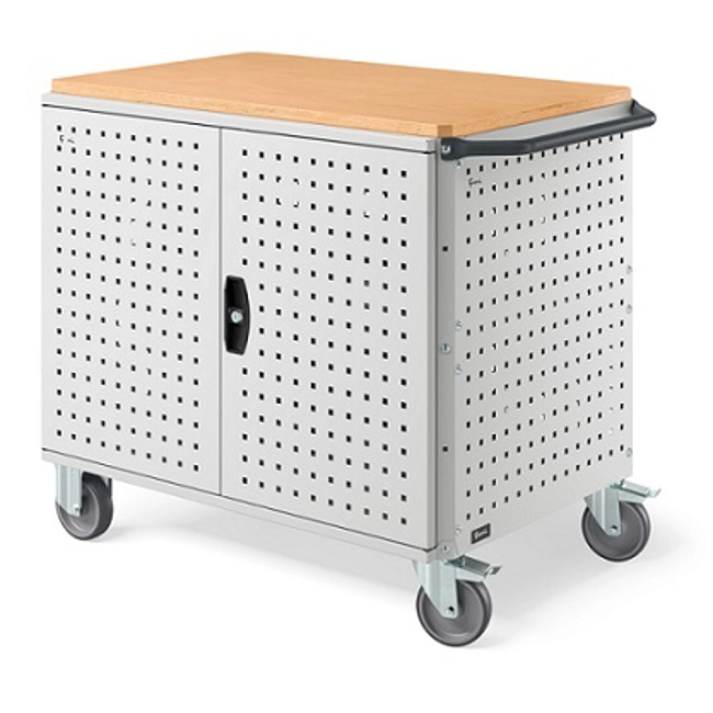 Vendita online Carrello Clever 1017 Large mm.1024x615x870H - Grigio Chiaro RAL7035